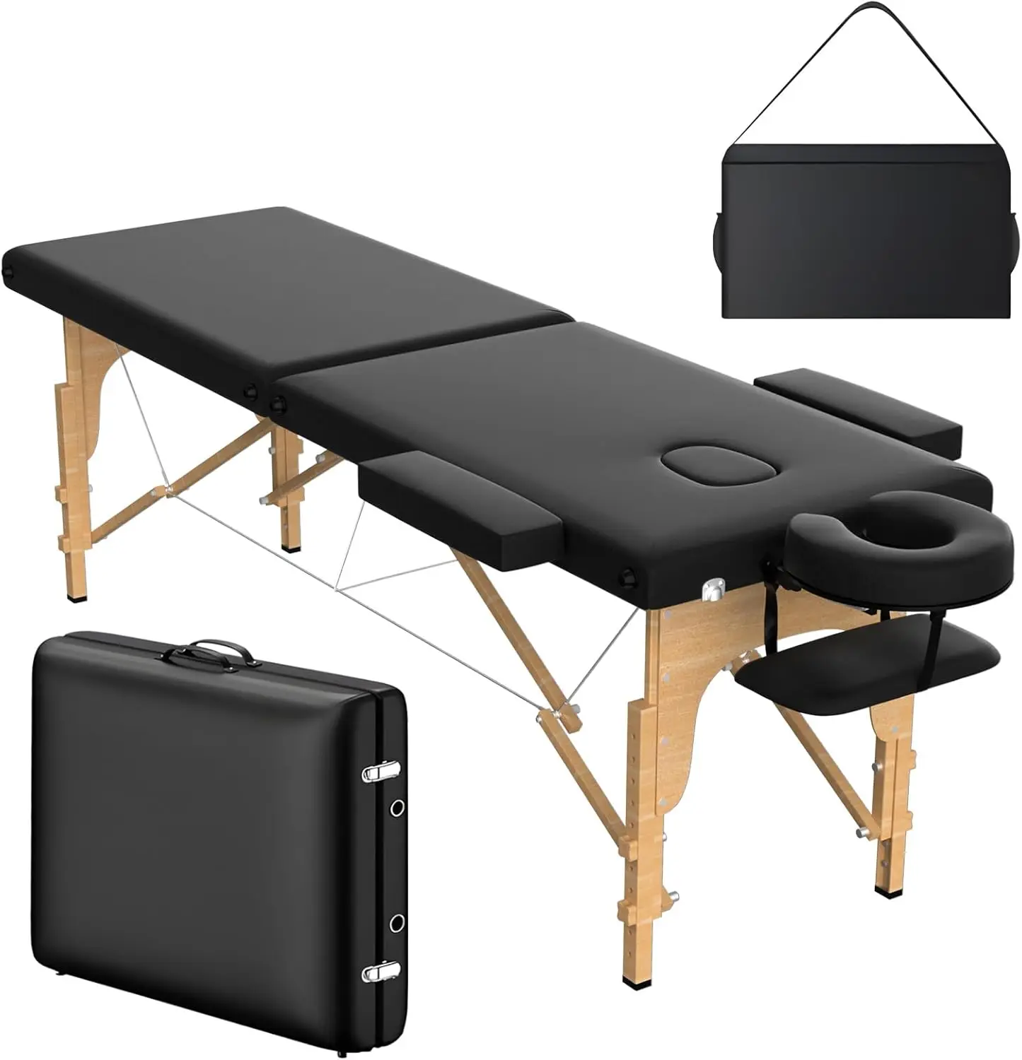Massage Table Portable Massage Bed, 84' x 24' 2-Fold Salon SPA Tattoo Bed Lash Table Height
Massage Table Portable Massage Bed, 84' x 24' 2-Fold Salon SPA Tattoo Bed Lash Table Height