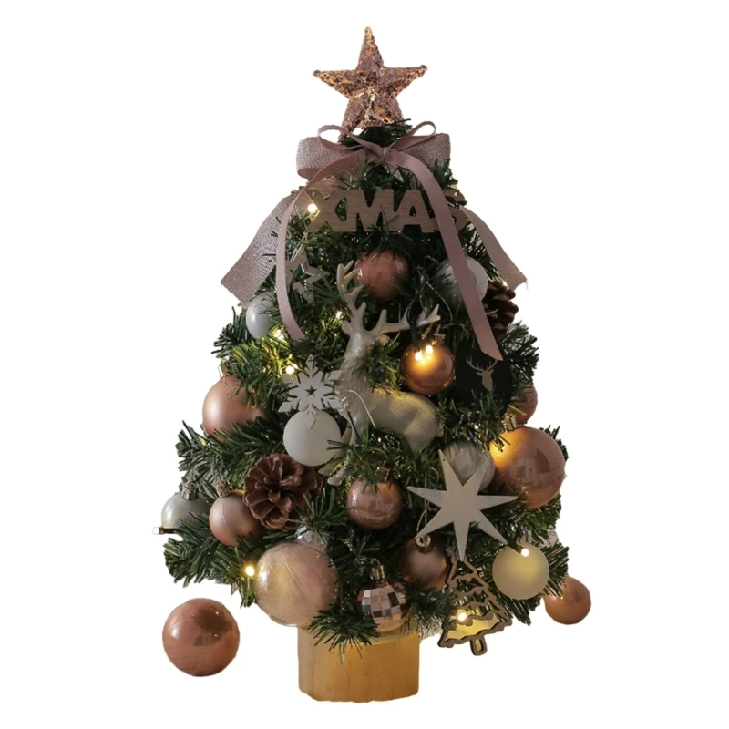 H7EA Festive Tabletop Artificial Christmas Tree with Lights Desk Decoration Home Ornaments Easy to Assemble Battery Operated
H7EA Festive Tabletop Artificial Christmas Tree with Lights Desk Decoration Home Ornaments Easy to Assemble Battery Operated