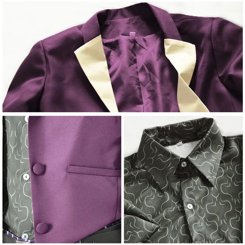 Sky06 Anime The Joker Mortal Kombat 11 Cosplay Costume Purpel Suit set stripe Pant Belt Halloween Carnival Costumes For Ad66liU&
Sky06 Anime The Joker Mortal Kombat 11 Cosplay Costume Purpel Suit set stripe Pant Belt Halloween Carnival Costumes For Ad66liU&