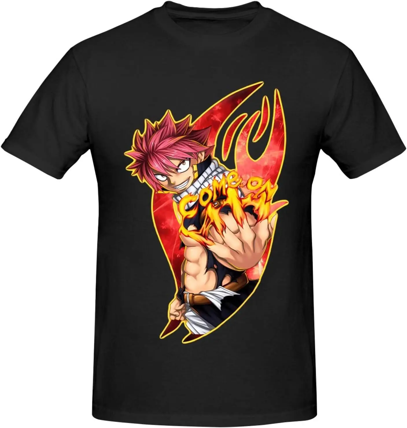 Fairy Anime Tail Shirt Men's Breathable Custom Cotton Short Sleeve Tshirt Fashion Casual Tops Tees Black
Fairy Anime Tail Shirt Men's Breathable Custom Cotton Short Sleeve Tshirt Fashion Casual Tops Tees Black