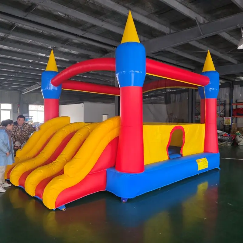 Commercial Inflatable Bounce House Kids Bouncy Jumping Castle With Double Slide PVC Outdoor Party Event Play Equipment Games Toy
Commercial Inflatable Bounce House Kids Bouncy Jumping Castle With Double Slide PVC Outdoor Party Event Play Equipment Games Toy
