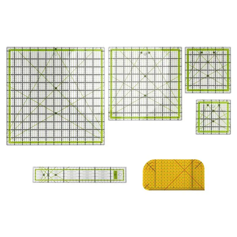 Mar.6 PCS Quilting Ruler Square Acrylic Quilting Ruler Fabric Cutting Ruler Transparent Marker Acrylic Ironing Ruler
Mar.6 PCS Quilting Ruler Square Acrylic Quilting Ruler Fabric Cutting Ruler Transparent Marker Acrylic Ironing Ruler