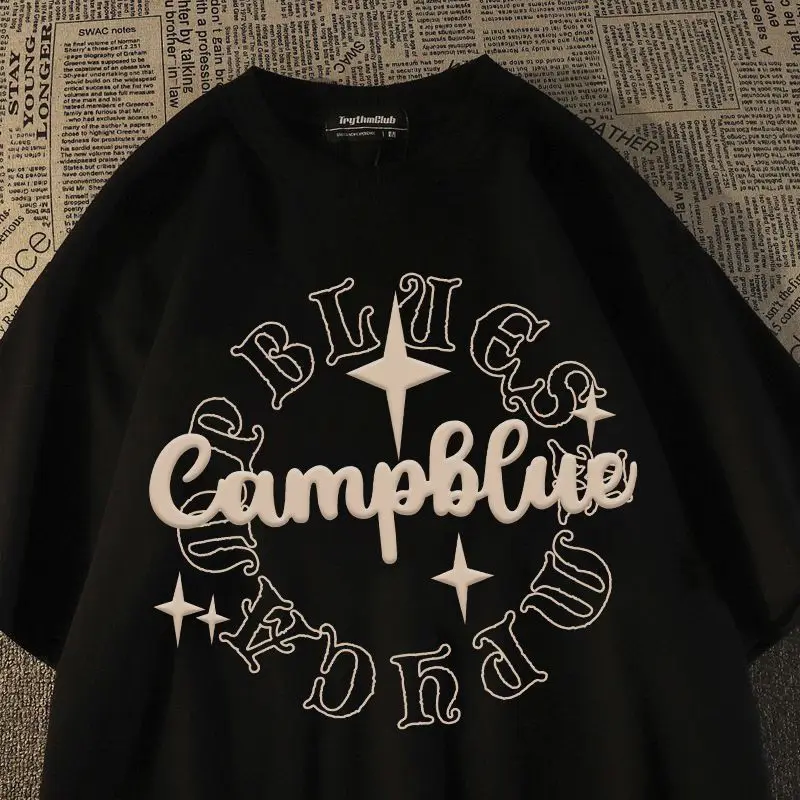 American Vintage Star Fashion Brand Cotton Short Sleeve T-shirt Versatile for Men and Women Couple T-shirt Personalized Clothing
American Vintage Star Fashion Brand Cotton Short Sleeve T-shirt Versatile for Men and Women Couple T-shirt Personalized Clothing