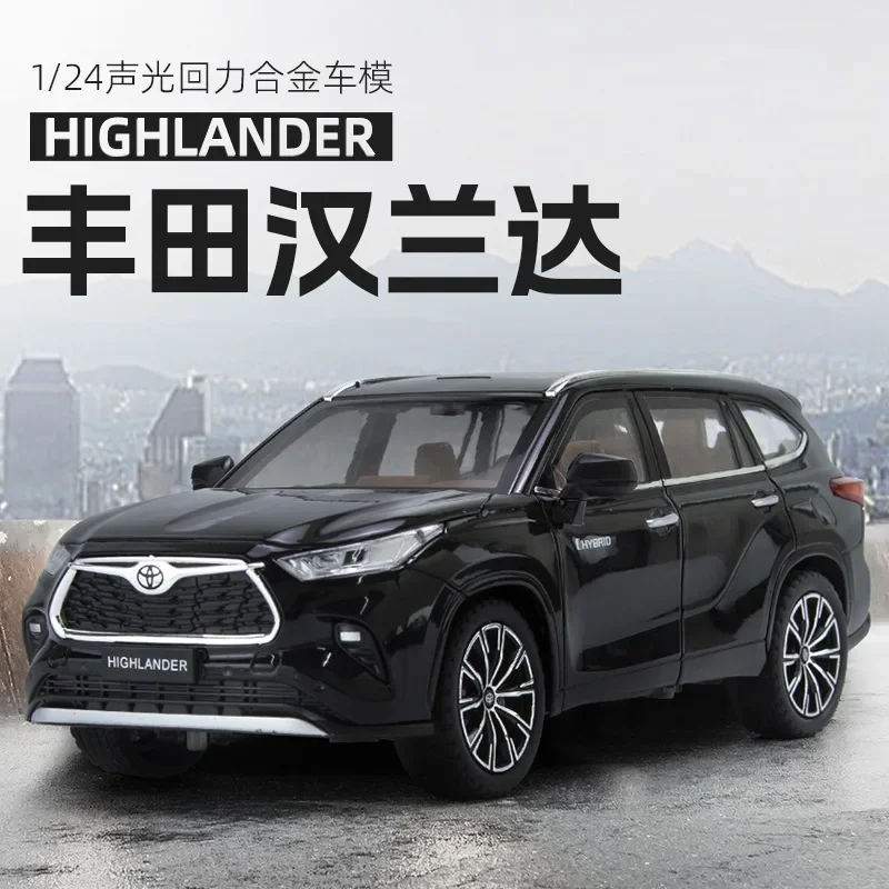 1:24 Toyota HIGHLANDER Streetcar version Diecast Metal Alloy Model car Sound Light Pull Back Collection Kids Toy Gifts A595
1:24 Toyota HIGHLANDER Streetcar version Diecast Metal Alloy Model car Sound Light Pull Back Collection Kids Toy Gifts A595