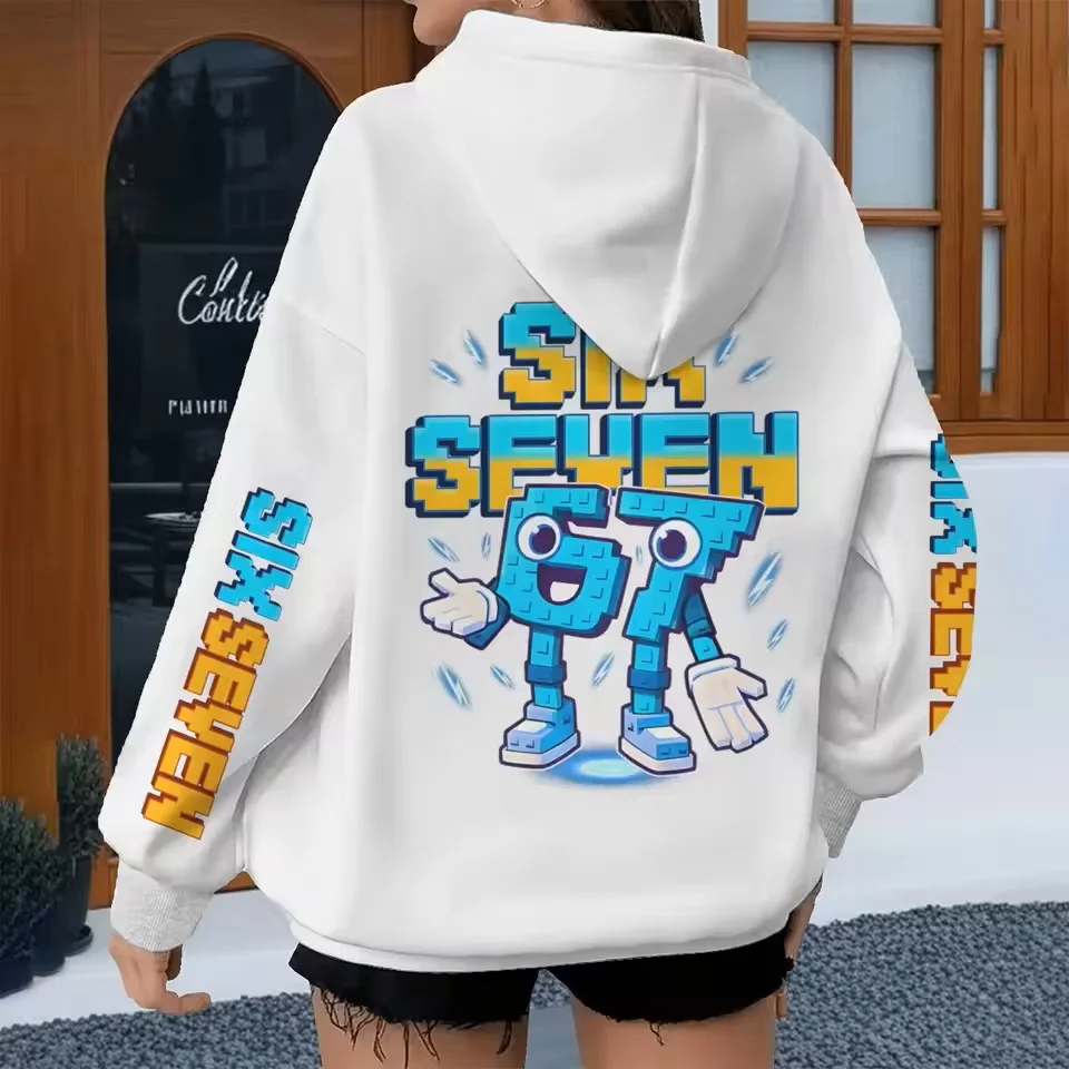 Забавные толстовки с рисунком Six Seven, весна-осень, мужская и женская уличная одежда, итальянский Brainrot 67, трендовая толстовка с длинными рукавами для пар, повседневный топ
Забавные толстовки с рисунком Six Seven, весна-осень, мужская и женская уличная одежда, итальянский Brainrot 67, трендовая толстовка с длинными рукавами для пар, повседневный топ