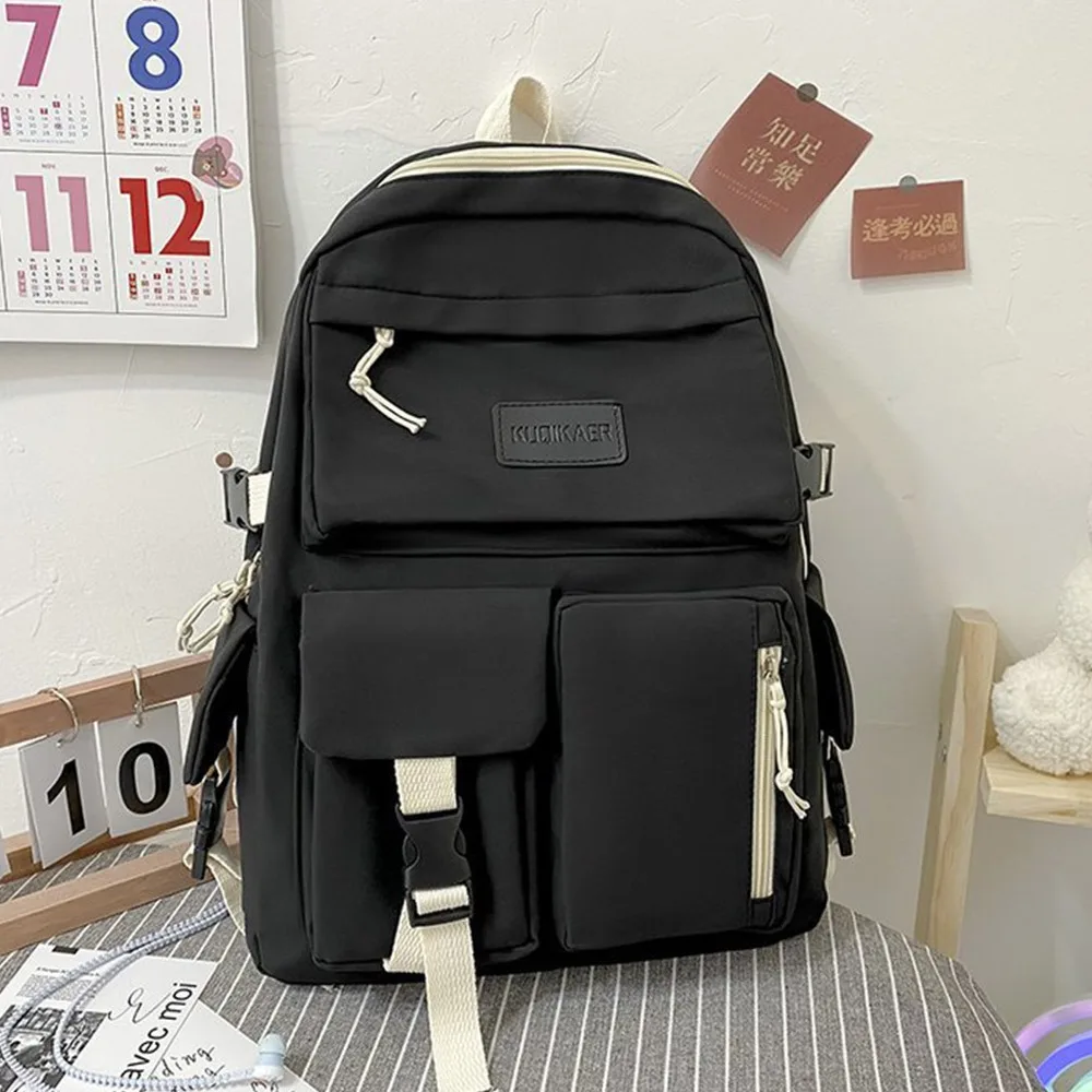 Простой нейлоновый рюкзак, дышащая школьная сумка большой вместимости, корейская цветная повседневная сумка для книг, подростковая сумка
Простой нейлоновый рюкзак, дышащая школьная сумка большой вместимости, корейская цветная повседневная сумка для книг, подростковая сумка