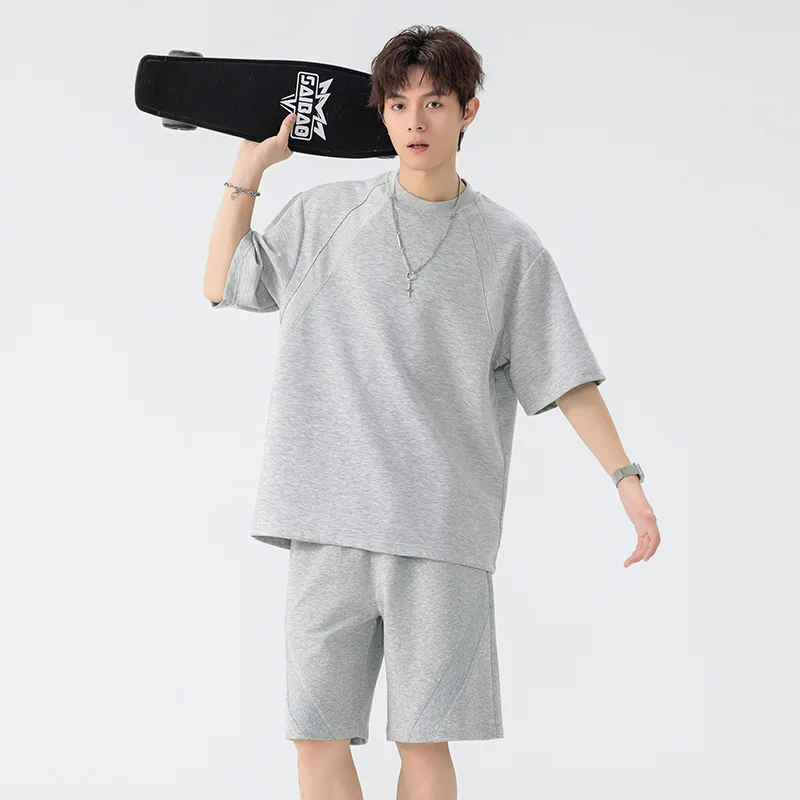 M-XXXXXL Plus Size Men's Sportswear Set Breathable Short Sleeve Tee and Shorts Matching Set for Gym Jogging Daily Lounge Wear
M-XXXXXL Plus Size Men's Sportswear Set Breathable Short Sleeve Tee and Shorts Matching Set for Gym Jogging Daily Lounge Wear