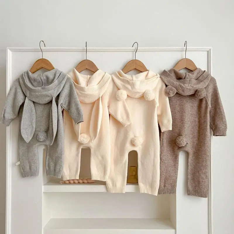 2025 Autumn New Baby Knit Romper Solid Newborn Boy Girl Cute Bear Ear Rabbit Ear Hooded Jumpsuit Toddler Sweater Infant Clothes
2025 Autumn New Baby Knit Romper Solid Newborn Boy Girl Cute Bear Ear Rabbit Ear Hooded Jumpsuit Toddler Sweater Infant Clothes