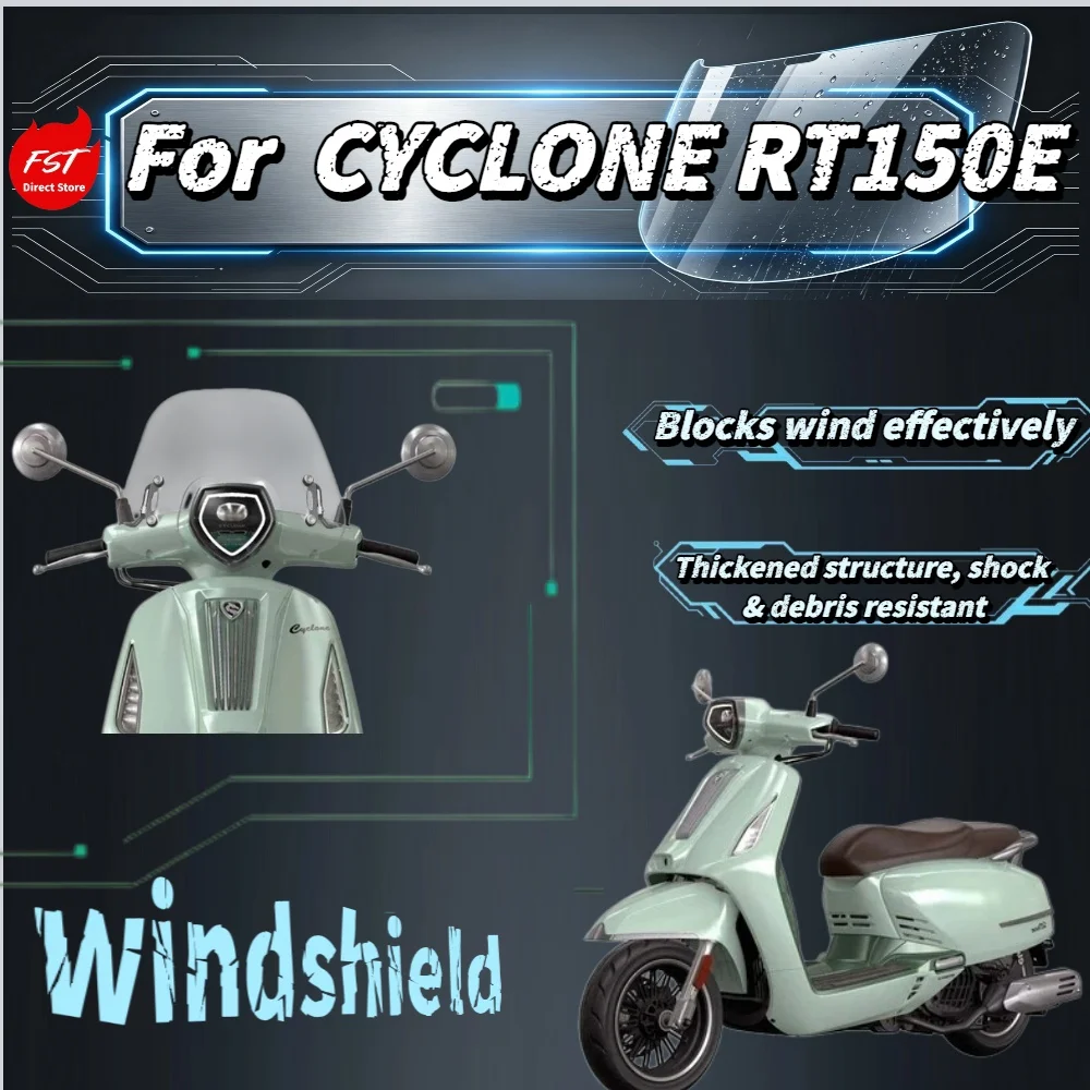 Для Cyclone RT150E Milan: Улучшенное высокое ветровое стекло, аксессуары для переднего ветрового стекла
Для Cyclone RT150E Milan: Улучшенное высокое ветровое стекло, аксессуары для переднего ветрового стекла
