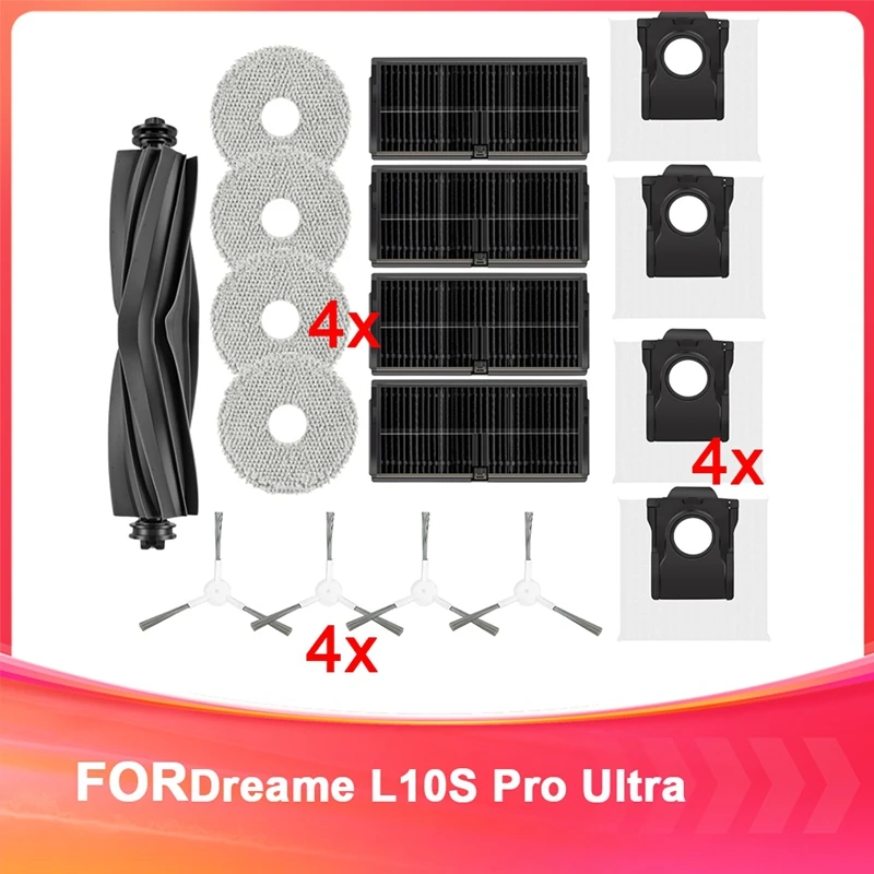 Hot For Dreame L10s Pro Ultra Heat Robot Vacuum Cleaner Main Side Brush Hepa Filter Mop Cloth Dust Bags Parts
Hot For Dreame L10s Pro Ultra Heat Robot Vacuum Cleaner Main Side Brush Hepa Filter Mop Cloth Dust Bags Parts