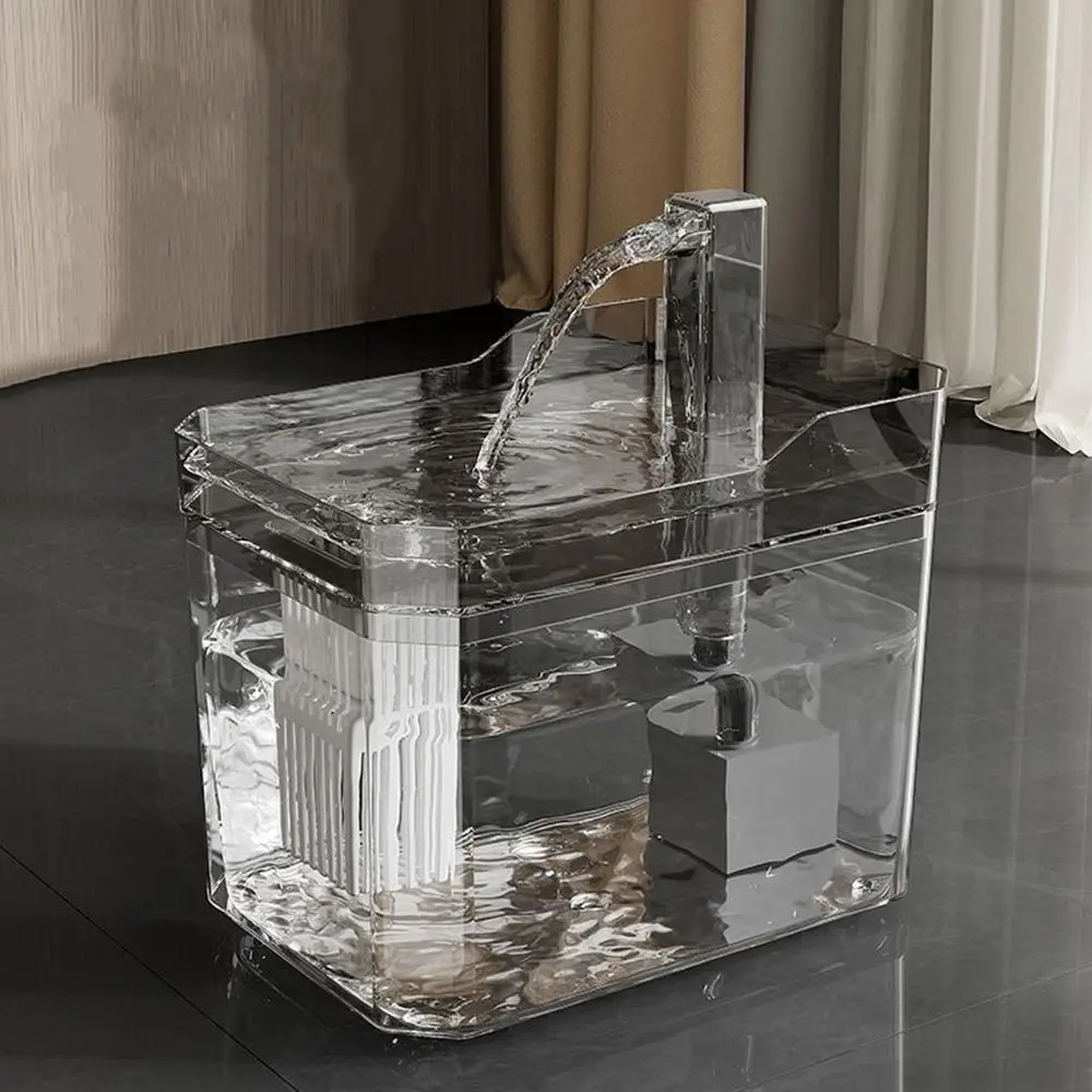 1.5L Pets Water Dispenser Transparent Smart Drinking Pet Live Water Flow Drinker Electric with Pump Recirculate Filtring Drinker
1.5L Pets Water Dispenser Transparent Smart Drinking Pet Live Water Flow Drinker Electric with Pump Recirculate Filtring Drinker