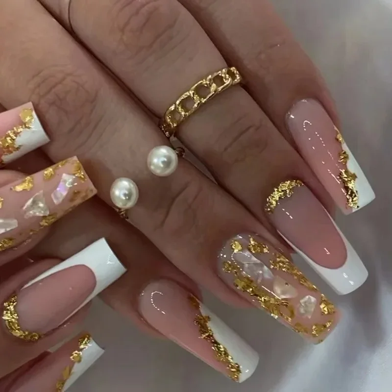 24Pcs Long Coffin Artificial False Nail with Glue Realistic Simple Reusable Nail Tips with Tools 2025 Press on Nails for Gluing
24Pcs Long Coffin Artificial False Nail with Glue Realistic Simple Reusable Nail Tips with Tools 2025 Press on Nails for Gluing