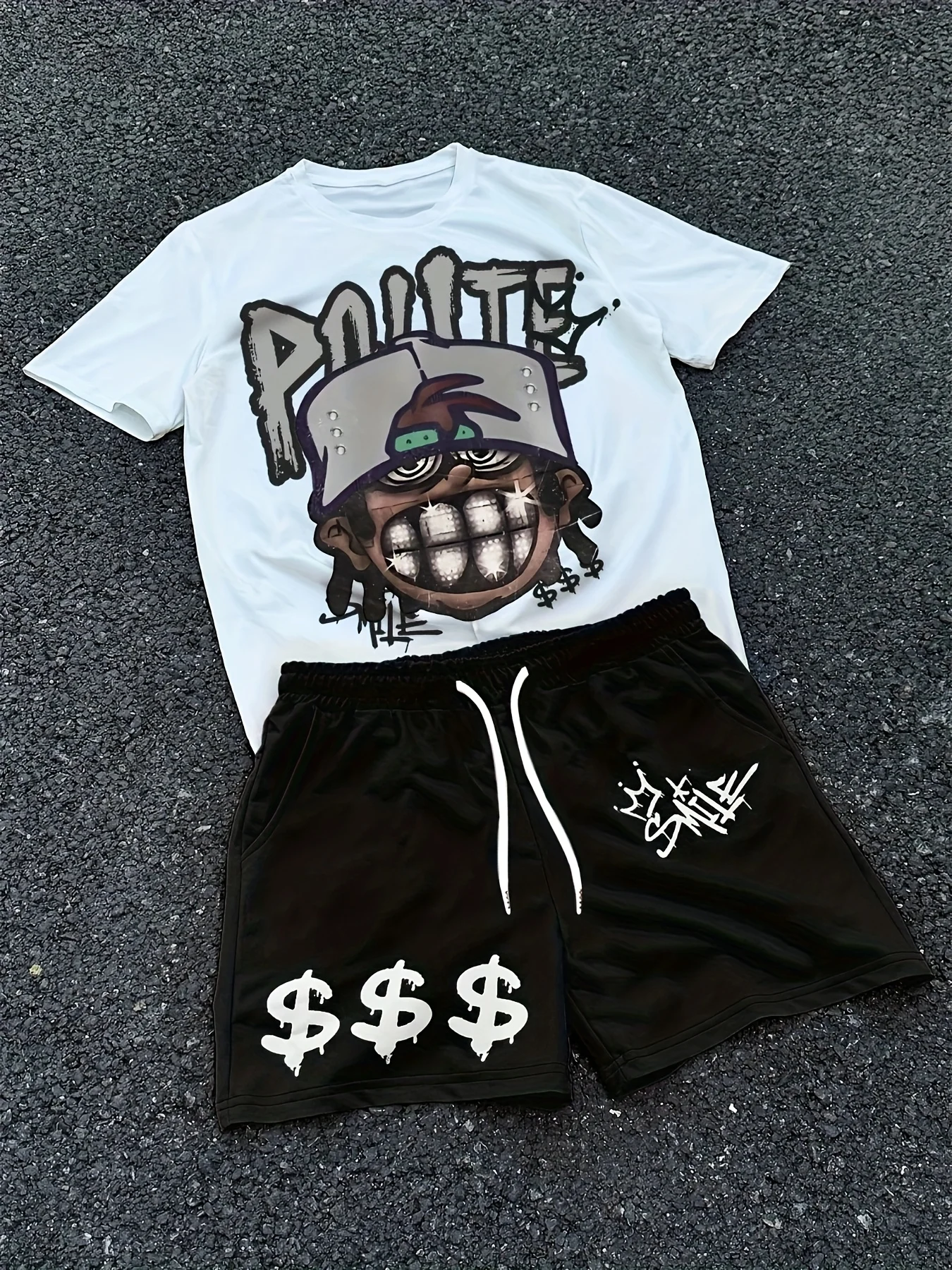 2026 Summer New Men's Short-Sleeved Set with 3D Trendy Brand Pattern Printing Casual and Fashionable Street Style Comfortable
2026 Summer New Men's Short-Sleeved Set with 3D Trendy Brand Pattern Printing Casual and Fashionable Street Style Comfortable