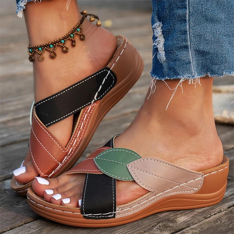 Summer Sandals Women Shoes Wedge Ladies Shoes Huaraches Women's Sandals Slide Casual Retro Zapatos De Mujer Female Footwear
Summer Sandals Women Shoes Wedge Ladies Shoes Huaraches Women's Sandals Slide Casual Retro Zapatos De Mujer Female Footwear