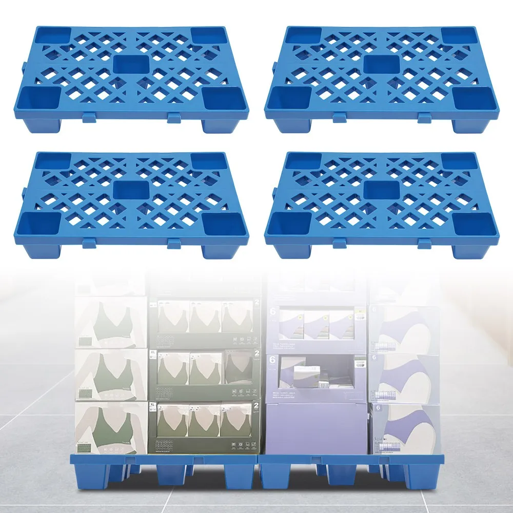 4Pcs Pallets Moisture-Proof Floor Pallet Breathable Grid Pallets 50*30*10cm Each
4Pcs Pallets Moisture-Proof Floor Pallet Breathable Grid Pallets 50*30*10cm Each