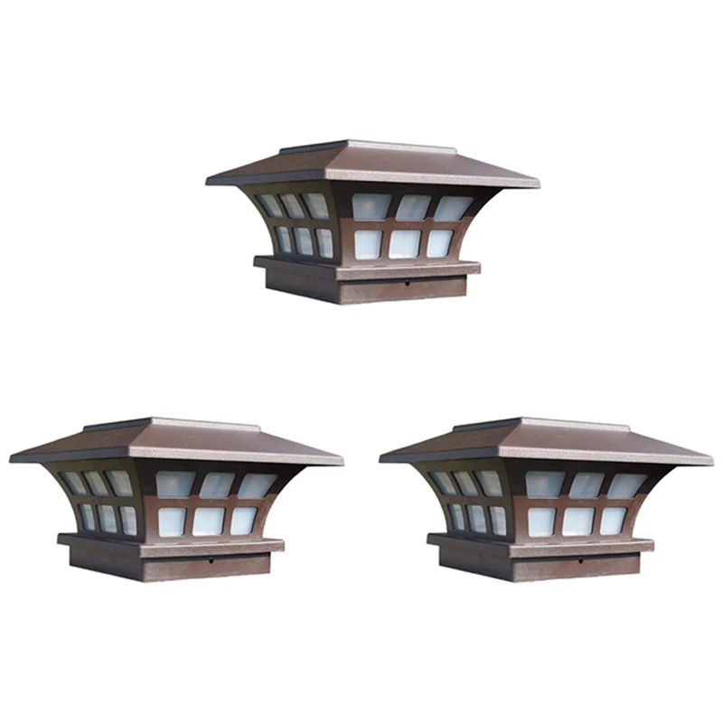 3X Solar Post Lamp Outdoor Waterproof Column Head Light For Garden Wall Lamp Garden Fence Landscape Lamp For Gate Garden
3X Solar Post Lamp Outdoor Waterproof Column Head Light For Garden Wall Lamp Garden Fence Landscape Lamp For Gate Garden