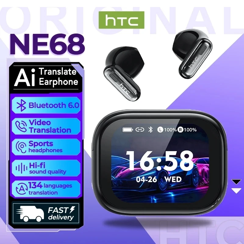 Auriculares Traductor DeIdioma 2026 HTC NE68 AI Translation Earbuds Bluetooth 6.0 Low Latency Gaming IPX4 Sports Touch Control
Auriculares Traductor DeIdioma 2026 HTC NE68 AI Translation Earbuds Bluetooth 6.0 Low Latency Gaming IPX4 Sports Touch Control