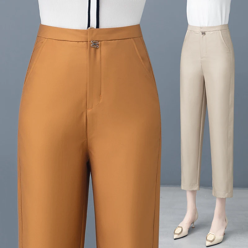 Women's summer thin cropped pants, harem pants, hip-covering, loose-fitting banana cut pants, cool and comfortable9Straight-leg
Women's summer thin cropped pants, harem pants, hip-covering, loose-fitting banana cut pants, cool and comfortable9Straight-leg