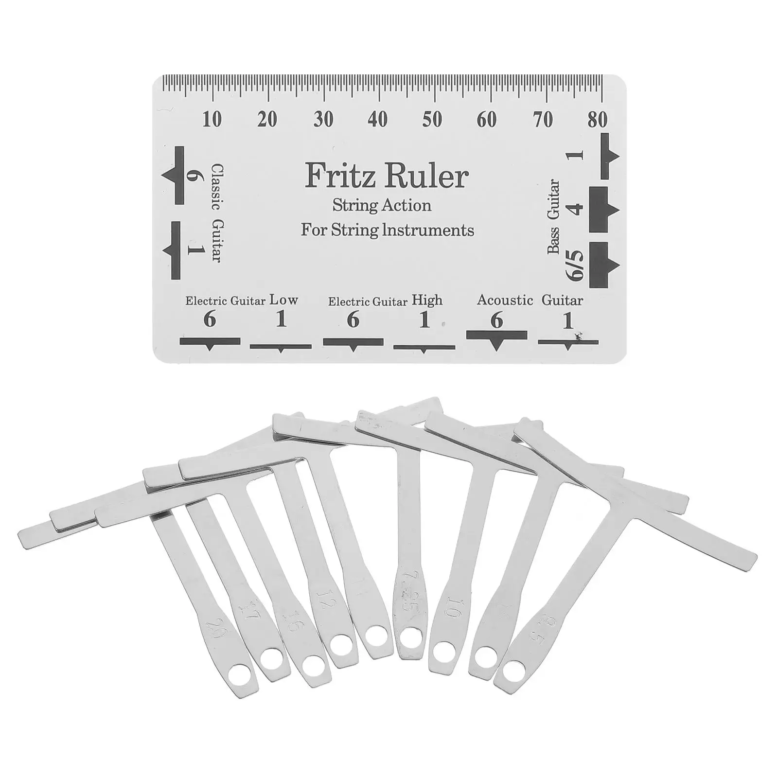 String Height Measurement Ruler Guitar Bass Luthier Tool Set Accurate Understring Radius Gauge Action Setup Repair Measuring
String Height Measurement Ruler Guitar Bass Luthier Tool Set Accurate Understring Radius Gauge Action Setup Repair Measuring
