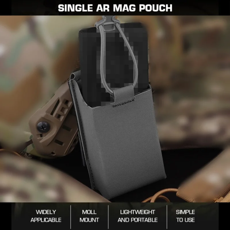 MOLLE Single AR Mag Pouch - Quick Release 5.56 NATO Compatible Belt Mount with Insert Panel
MOLLE Single AR Mag Pouch - Quick Release 5.56 NATO Compatible Belt Mount with Insert Panel