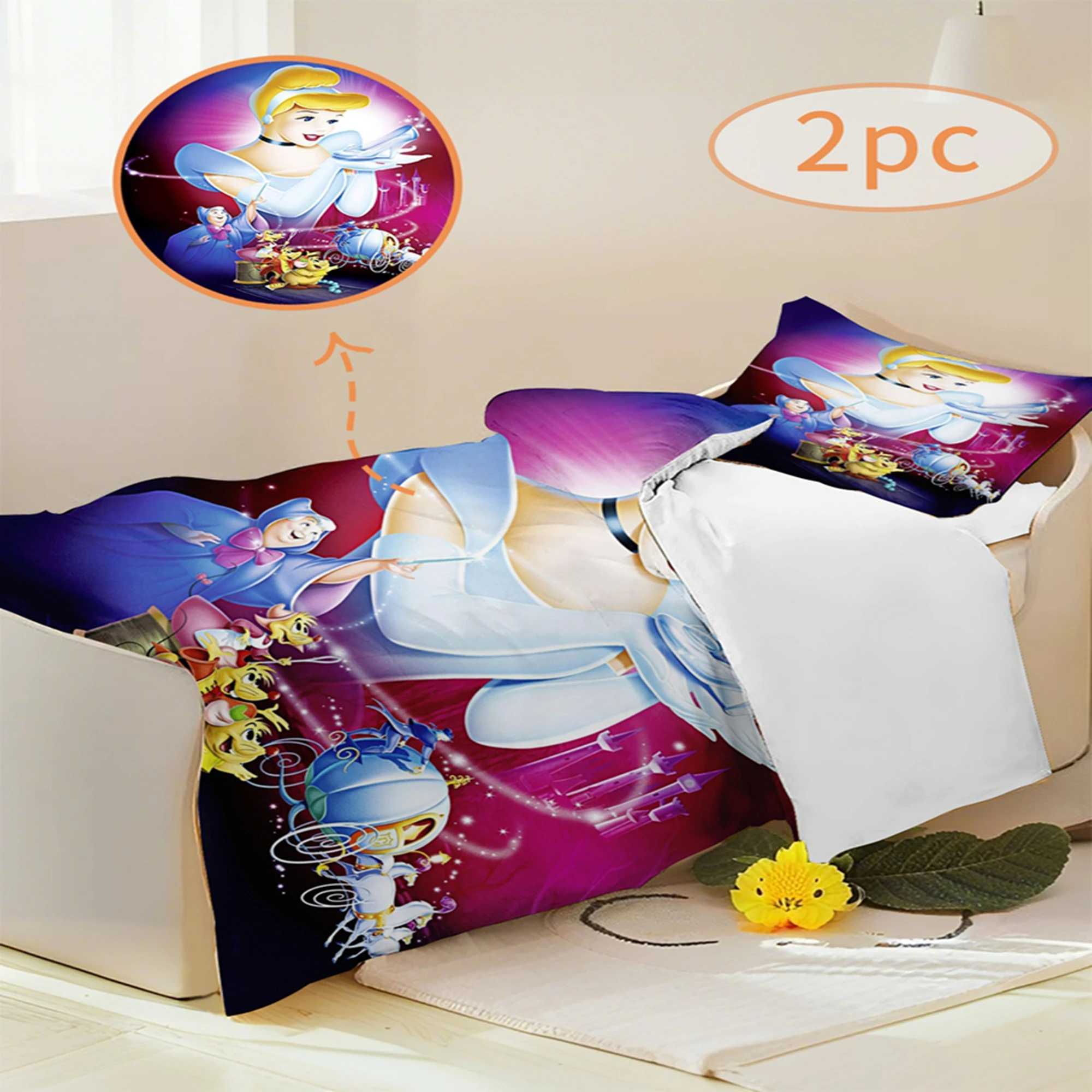 Beautiful Cartoon Duvet Cover Princess 2Pcs Baby Bedding Set Pattern Kid Bed Linen For Boy Girls Crib Bedding Pillocase
Beautiful Cartoon Duvet Cover Princess 2Pcs Baby Bedding Set Pattern Kid Bed Linen For Boy Girls Crib Bedding Pillocase