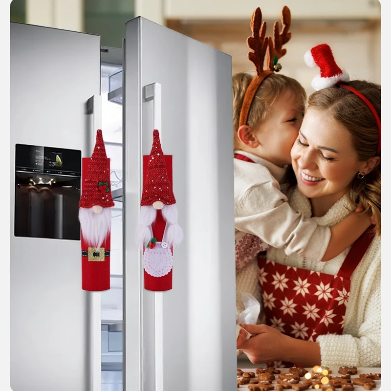 Gnome Christmas Fridge Handle Covers Faceless Doll Ornaments Microwave Oven Dishwasher Door Handle Cover Xmas Decoration 2023
Gnome Christmas Fridge Handle Covers Faceless Doll Ornaments Microwave Oven Dishwasher Door Handle Cover Xmas Decoration 2023