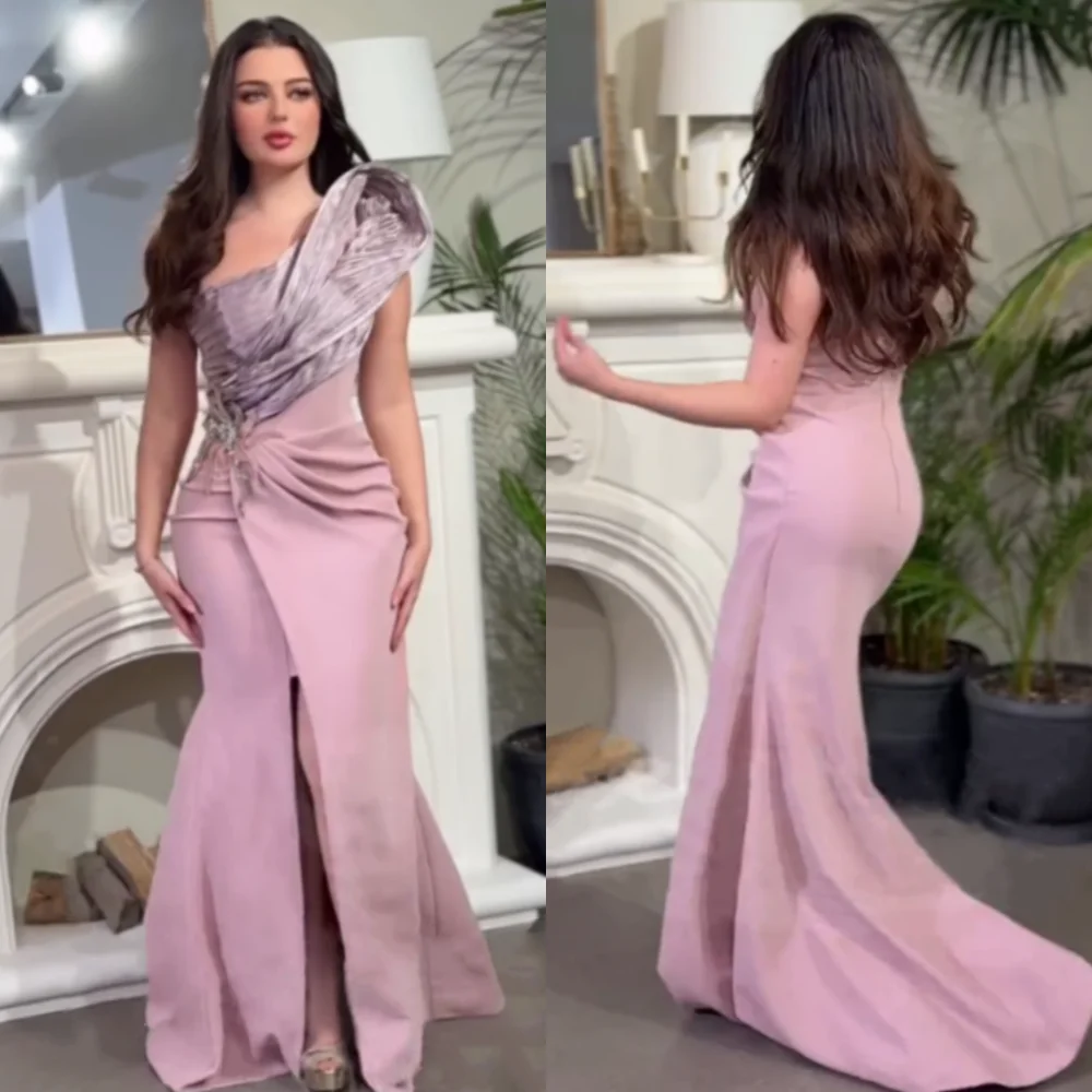 Customized Jersey Sequined Pattern Pleat Trumpet One-shoulder Long Dresses Bespoke Occasion Formal Exquisite Matching
Customized Jersey Sequined Pattern Pleat Trumpet One-shoulder Long Dresses Bespoke Occasion Formal Exquisite Matching