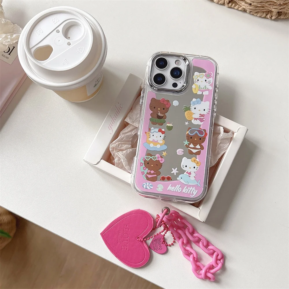 Cartoon cute kitty cat With charm Phone case For iphone 14 15Pro 16 Pro Max 15 13 14Pro Funda Mirror kawaii new Protective cover
Cartoon cute kitty cat With charm Phone case For iphone 14 15Pro 16 Pro Max 15 13 14Pro Funda Mirror kawaii new Protective cover