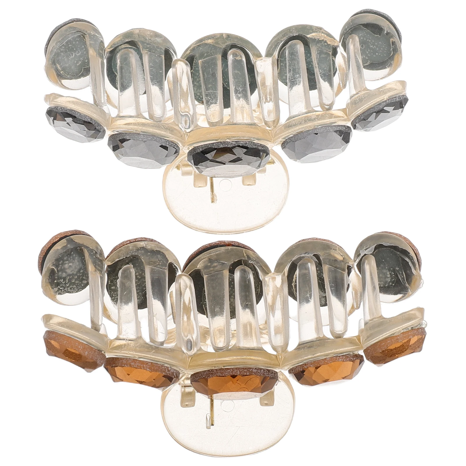 2Pcs Crystal Hair Claw for Thick Hair Women's Rhinestone Metal Barrettes Stylish Accessory for Daily Life and Parties
2Pcs Crystal Hair Claw for Thick Hair Women's Rhinestone Metal Barrettes Stylish Accessory for Daily Life and Parties