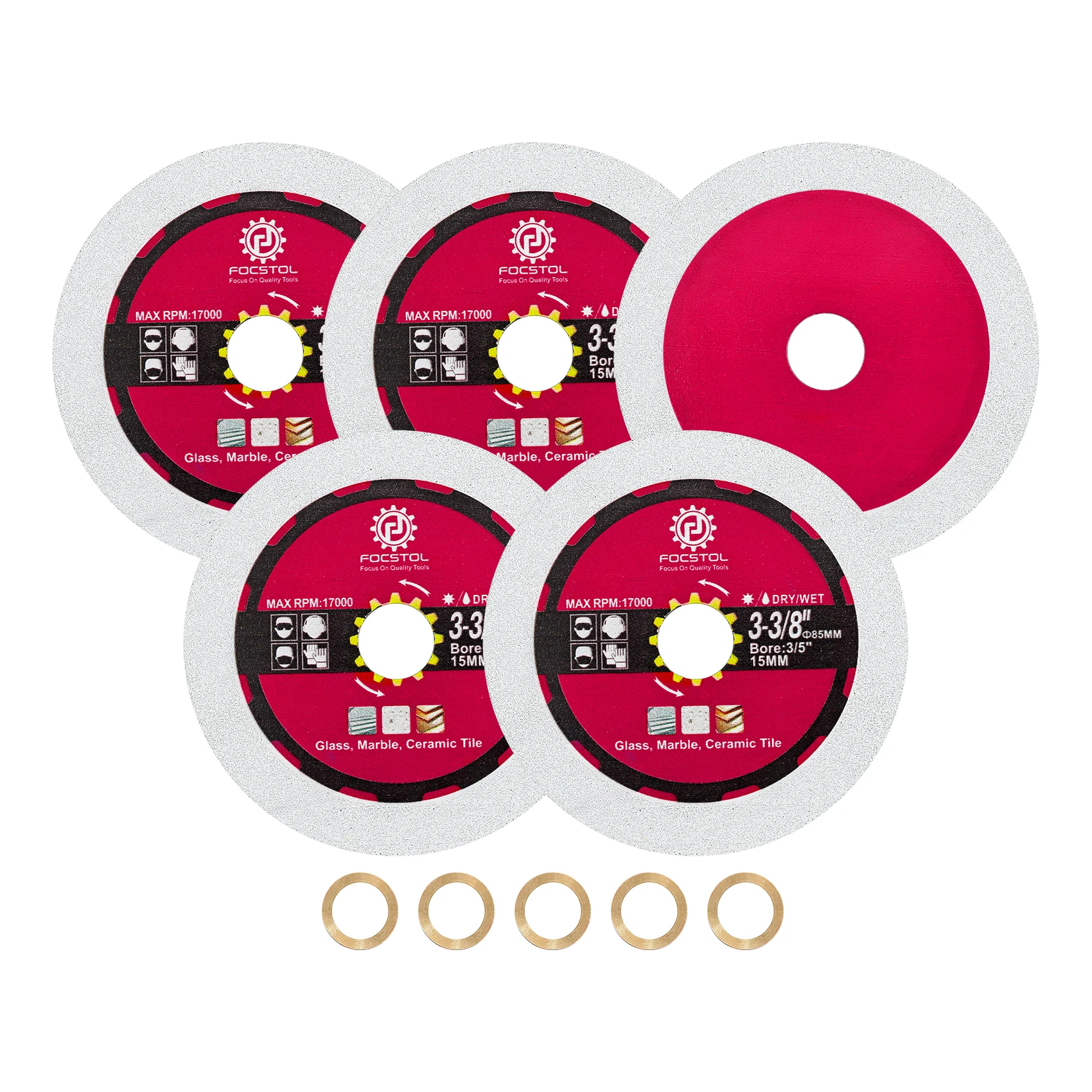FOCSTOL Diamond Glass Cutting Disc Cutting and Grinding Cut Plate for Glass Jade Crystal Wine Bottle Diamond Saw Blade
FOCSTOL Diamond Glass Cutting Disc Cutting and Grinding Cut Plate for Glass Jade Crystal Wine Bottle Diamond Saw Blade