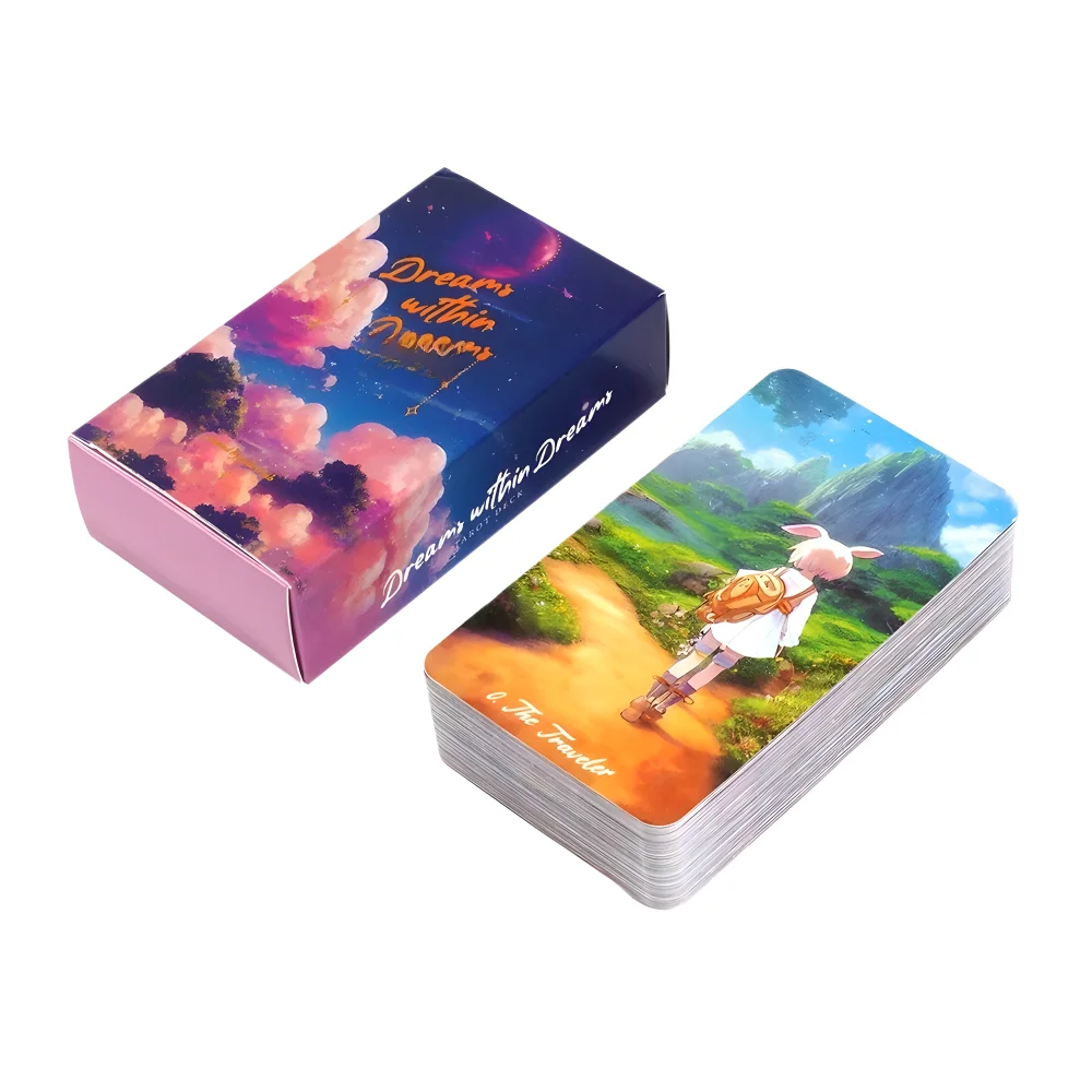 Dreams Within Dreams Tarot Deck 78-Card Oracle English Divination Edition Board Playing Game
Dreams Within Dreams Tarot Deck 78-Card Oracle English Divination Edition Board Playing Game