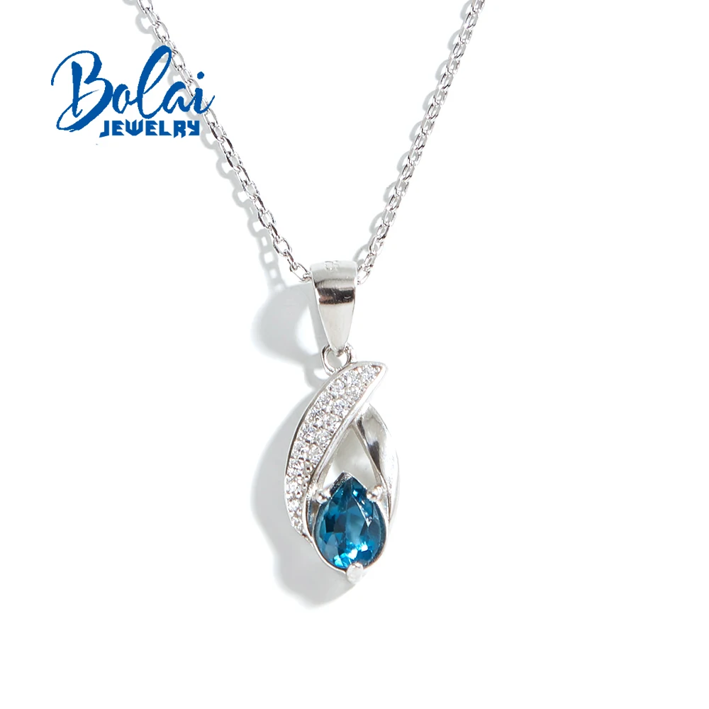 925 sterling silver pendant necklace Natural Brazil London blue topaz gemstone jewelry necklace simple design fine jewelry girl
925 sterling silver pendant necklace Natural Brazil London blue topaz gemstone jewelry necklace simple design fine jewelry girl