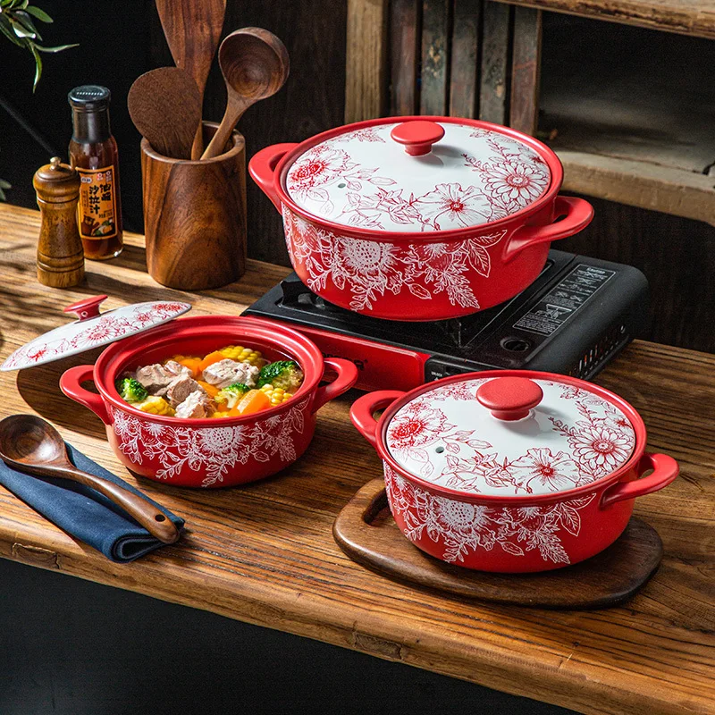 Casserole Stew Pot for Home Use, Gas Safe, High Temperature Resistant, Non-Cracking Ceramic Pot, Soup Pot, Gas Stove Compatible
Casserole Stew Pot for Home Use, Gas Safe, High Temperature Resistant, Non-Cracking Ceramic Pot, Soup Pot, Gas Stove Compatible