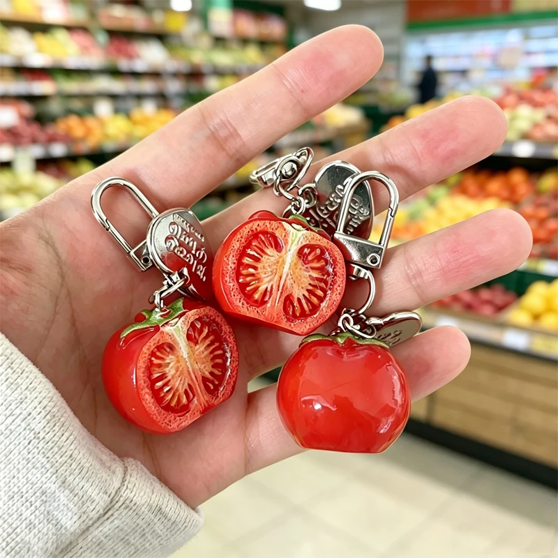 1/3Pcs Realistic 3D Red Tomato Keychain Aesthetic Fruit Key Ring Bag Charm Pendant for Backpack Purse Creative Gift for Adults
1/3Pcs Realistic 3D Red Tomato Keychain Aesthetic Fruit Key Ring Bag Charm Pendant for Backpack Purse Creative Gift for Adults