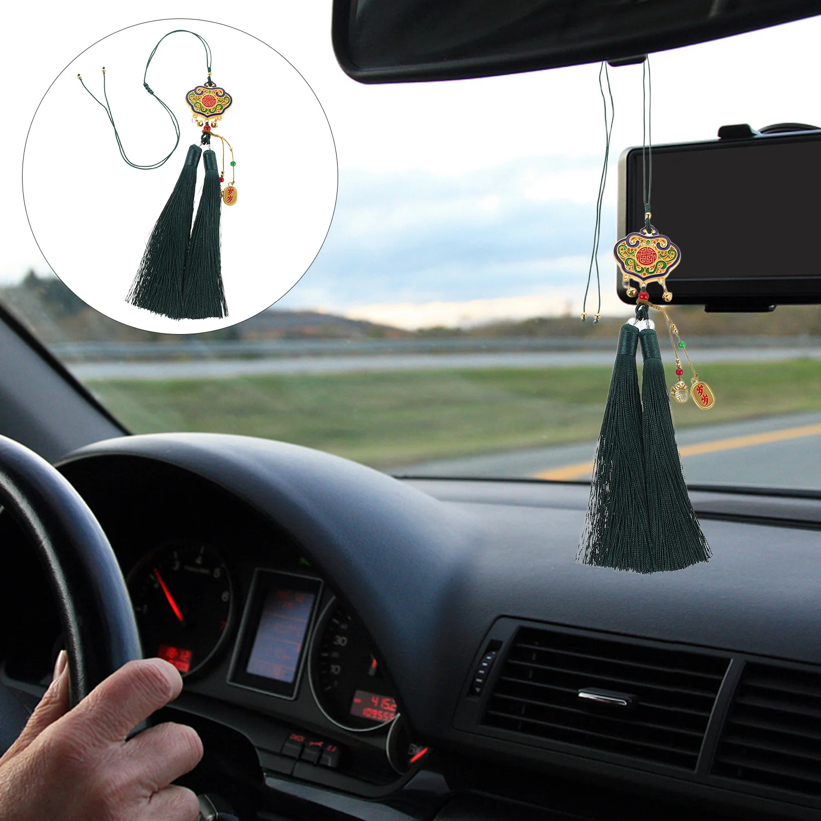 Car Rearview Mirror Charm Chinese Style Lucky Pendant Hanging Ornament Auto Interior Decoration Safety Blessing Wealth
Car Rearview Mirror Charm Chinese Style Lucky Pendant Hanging Ornament Auto Interior Decoration Safety Blessing Wealth