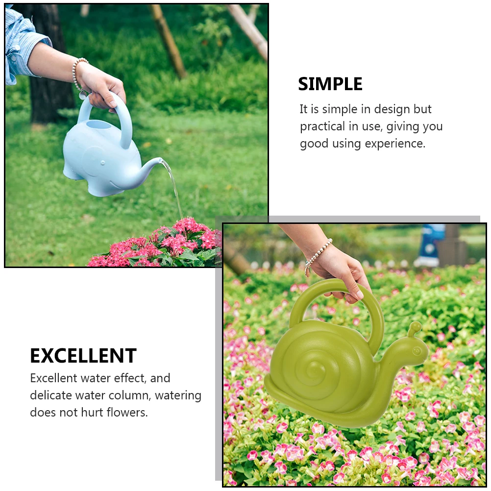 2Pcs Animal shape Watering Pot Elephant Green Plants Watering Can for Garden Use Gardening Kettle
2Pcs Animal shape Watering Pot Elephant Green Plants Watering Can for Garden Use Gardening Kettle