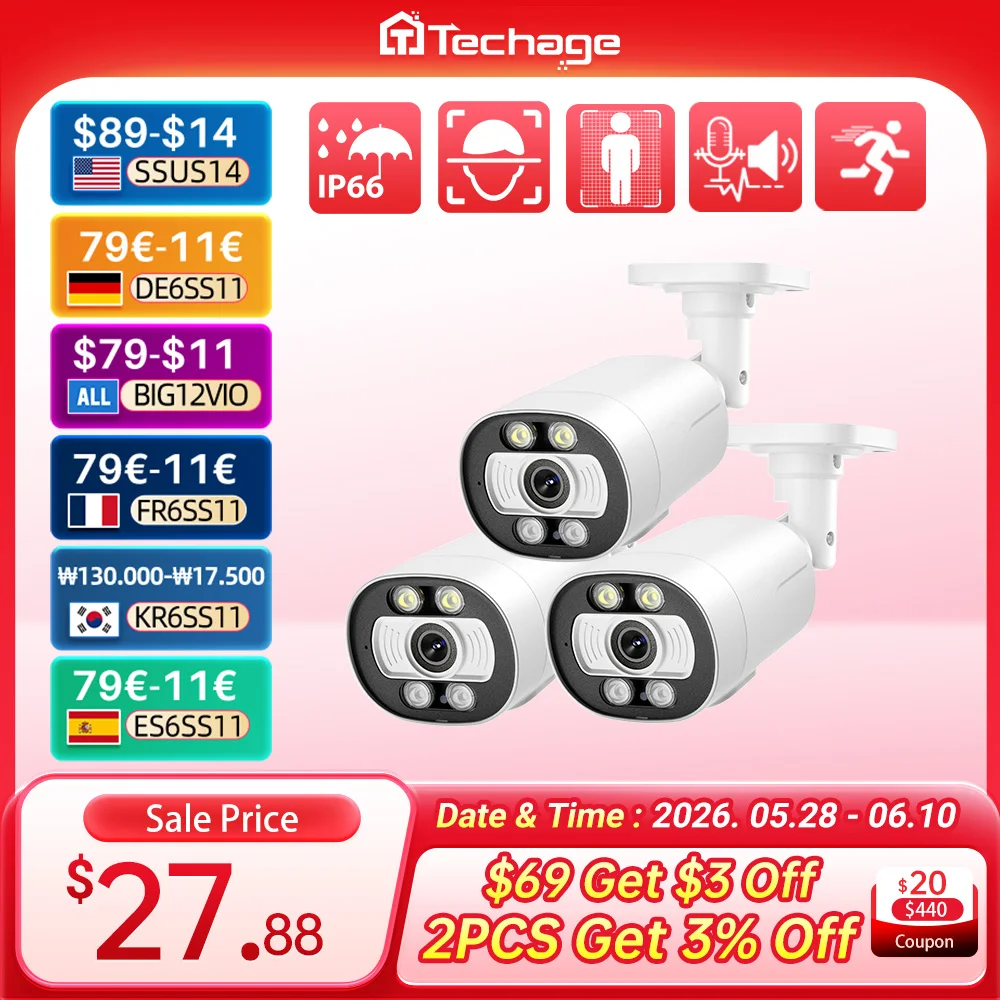 H.265 5MP 8MP 1-3PCS AI POE Camera Two-way Communication Human Detect Outdoor Camera For CCTV System Surveillance Camera
H.265 5MP 8MP 1-3PCS AI POE Camera Two-way Communication Human Detect Outdoor Camera For CCTV System Surveillance Camera