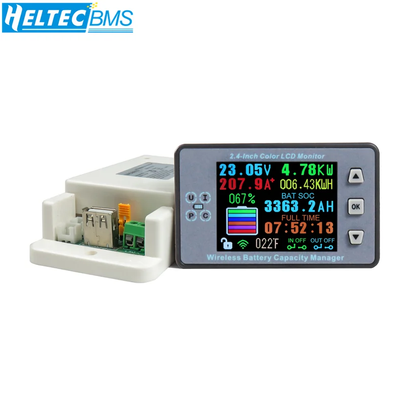 Color LCD Battery Capacity Tester Coulometer Current Voltage Power Meter Detector Voltmeter 120V500V50A100A200A300A500A 2.4 inch
Color LCD Battery Capacity Tester Coulometer Current Voltage Power Meter Detector Voltmeter 120V500V50A100A200A300A500A 2.4 inch