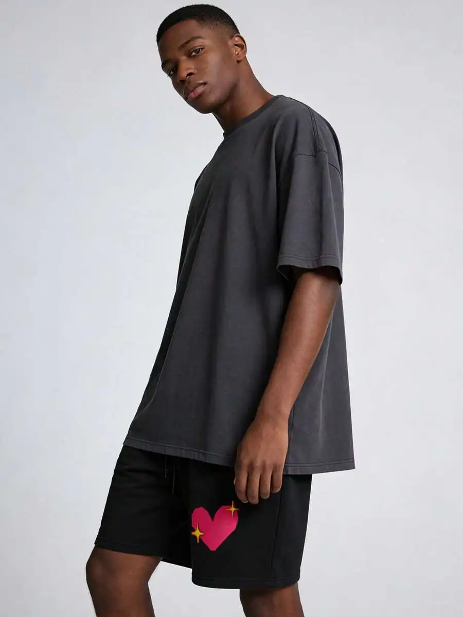 Mens Casual Heart Pattern Black Shorts Polyester Summer Sport Beach Gym Wear
Mens Casual Heart Pattern Black Shorts Polyester Summer Sport Beach Gym Wear