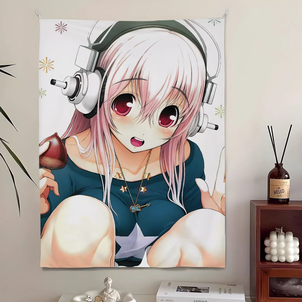 Sexy tapestry perfect for home bedroom decoration wall anime game super sonico art background banner
Sexy tapestry perfect for home bedroom decoration wall anime game super sonico art background banner