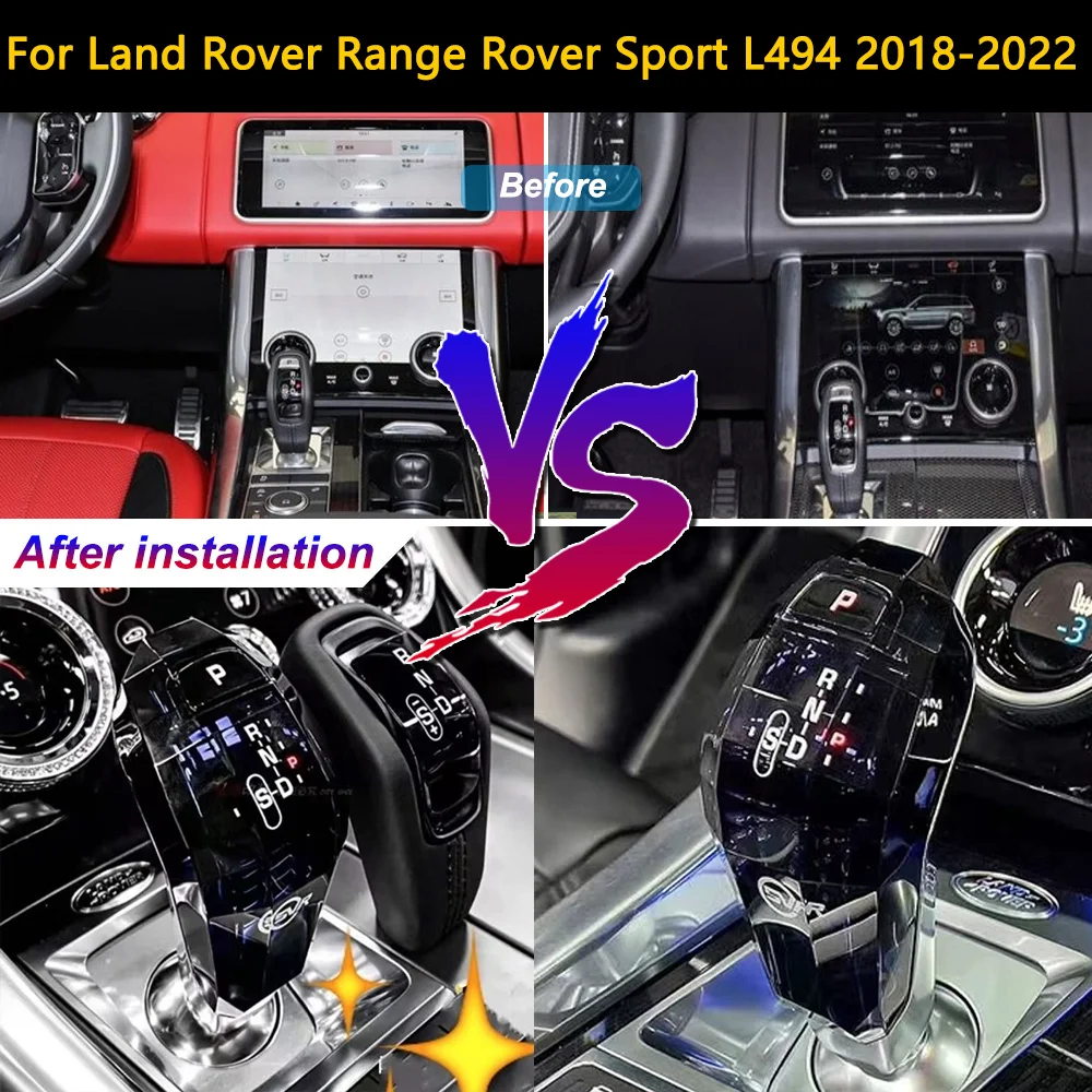 Car Set Crystal Gear Shift Knob Lever Stick Handle Accessories Automatic Gearbox Gear for Land Rover Range Rover Sport 2018-2022
Car Set Crystal Gear Shift Knob Lever Stick Handle Accessories Automatic Gearbox Gear for Land Rover Range Rover Sport 2018-2022