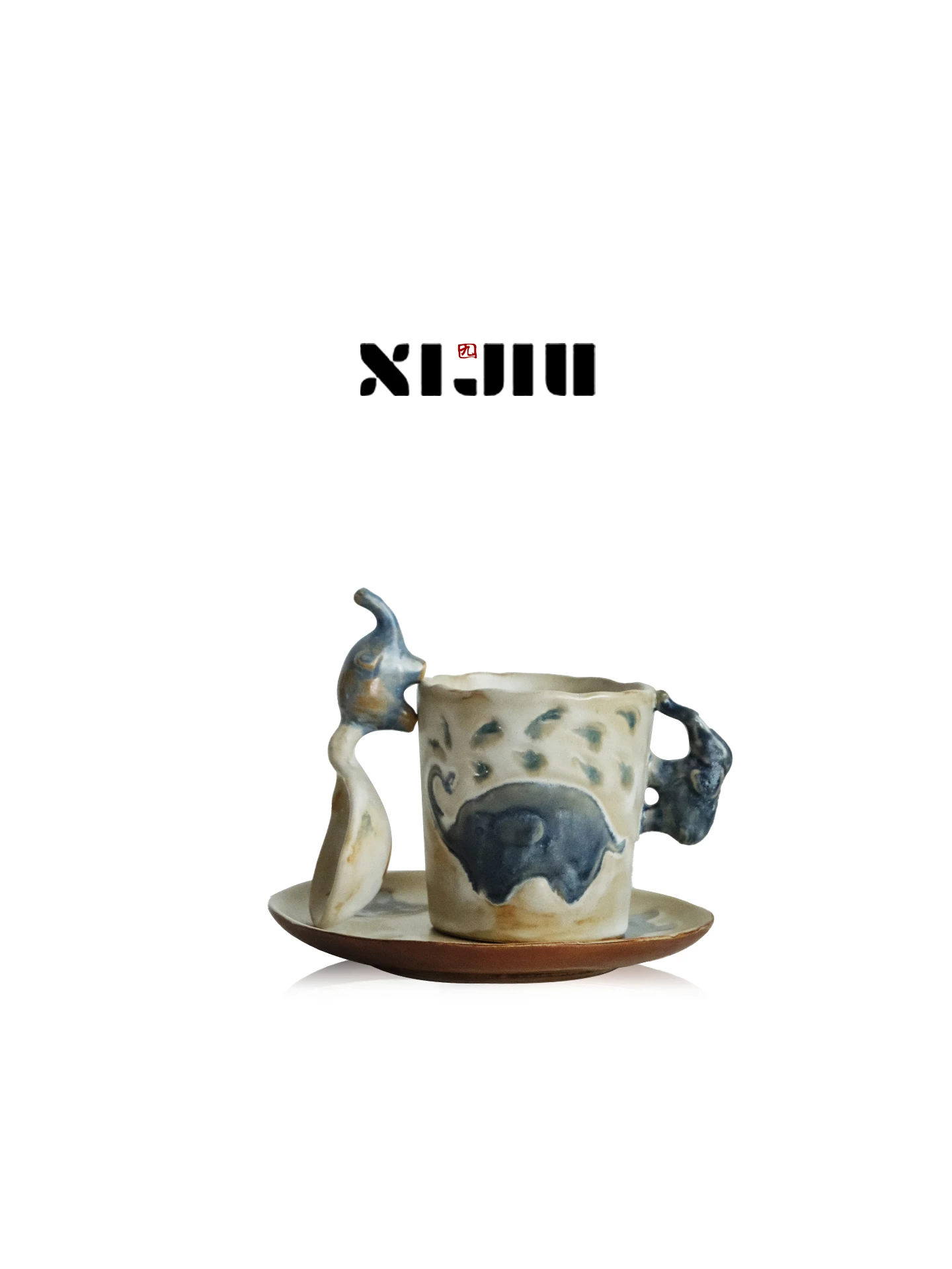 Hand-Painted Ceramic Coffee Cup High Aesthetic Value Design Model Cute Kiln-Varied Cup Elephant Pattern Small Size for Adults
Hand-Painted Ceramic Coffee Cup High Aesthetic Value Design Model Cute Kiln-Varied Cup Elephant Pattern Small Size for Adults