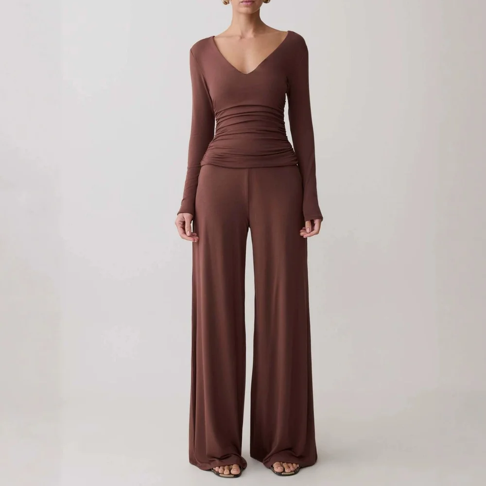 Elegant Wide Leg Pants Women Loose Casual Trousers Spring Summer Fashionable Jumpsuit Playsuit Overall
Elegant Wide Leg Pants Women Loose Casual Trousers Spring Summer Fashionable Jumpsuit Playsuit Overall