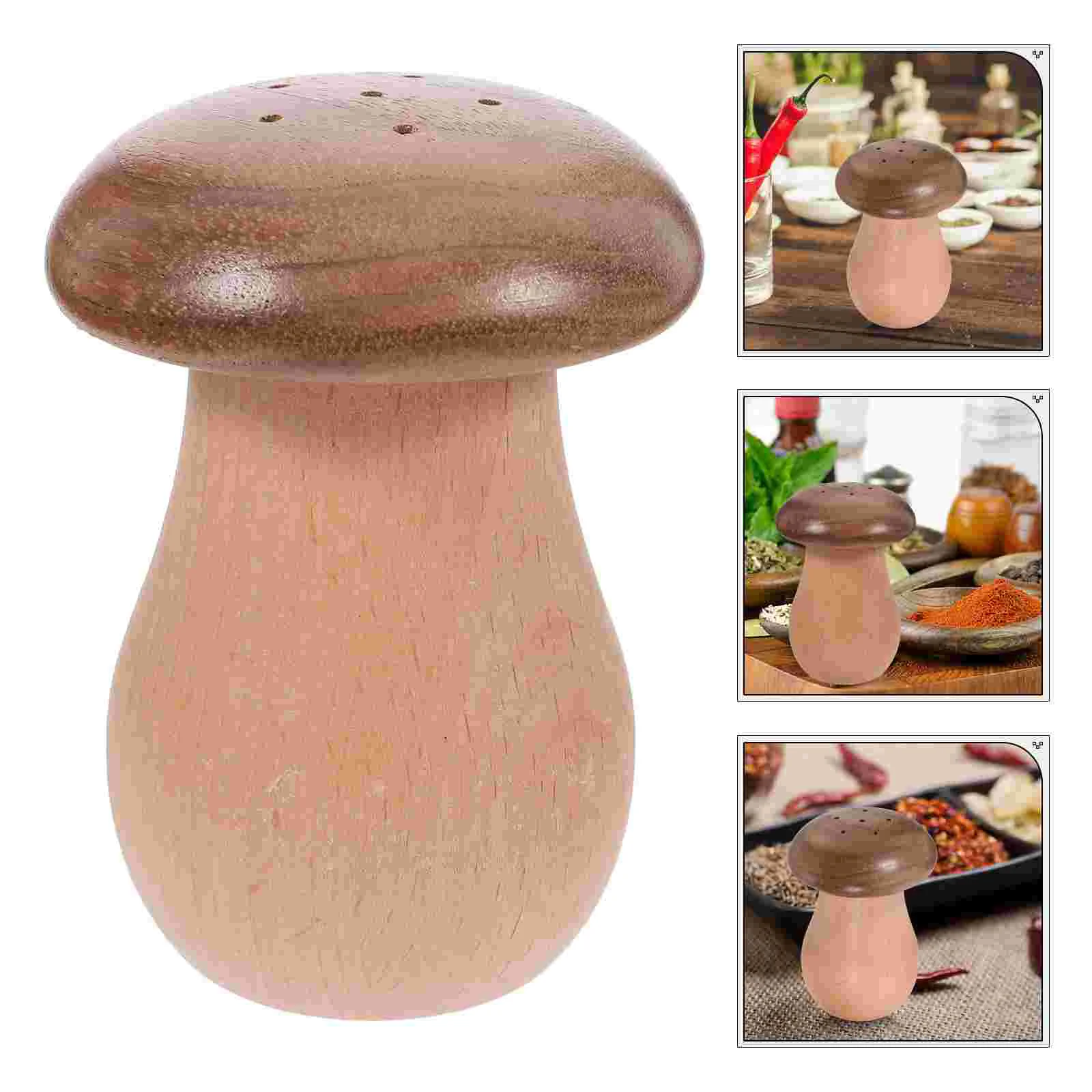 Solid Wood Toothpick Holder Mushroom-shaped Container Creative Mushrooms Pocket Ornament Decoration Pepper Shaker Unique Jar
Solid Wood Toothpick Holder Mushroom-shaped Container Creative Mushrooms Pocket Ornament Decoration Pepper Shaker Unique Jar