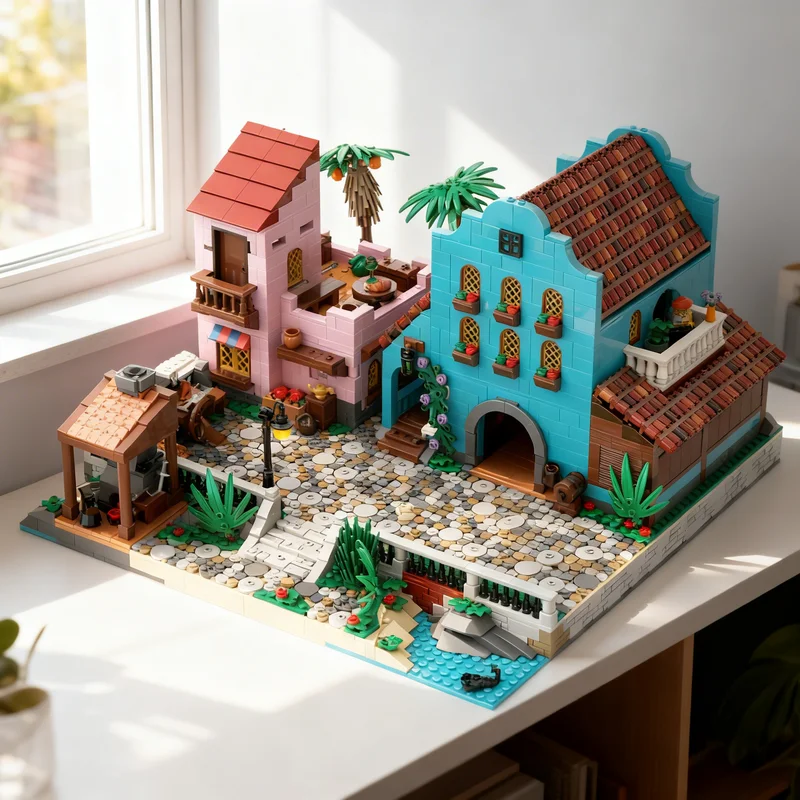 3796 деталей MOC: Улица Гаваны, Мир пиратов 5 – Конструктор, подарок, креативный коллекционный декор, премиум-класс для взрослых и детей
3796 деталей MOC: Улица Гаваны, Мир пиратов 5 – Конструктор, подарок, креативный коллекционный декор, премиум-класс для взрослых и детей