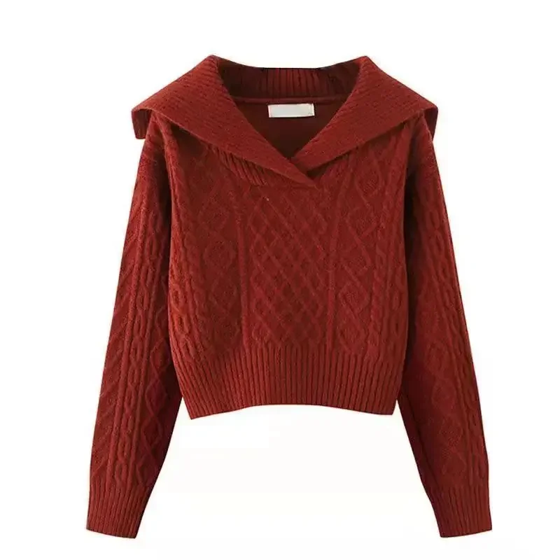 Peter pan Collar Casual Chic Knit Soft Long Sleeve Pullover Women's Sweater Female Sweaters Tops Woman Clothing Fashion 2025
Peter pan Collar Casual Chic Knit Soft Long Sleeve Pullover Women's Sweater Female Sweaters Tops Woman Clothing Fashion 2025