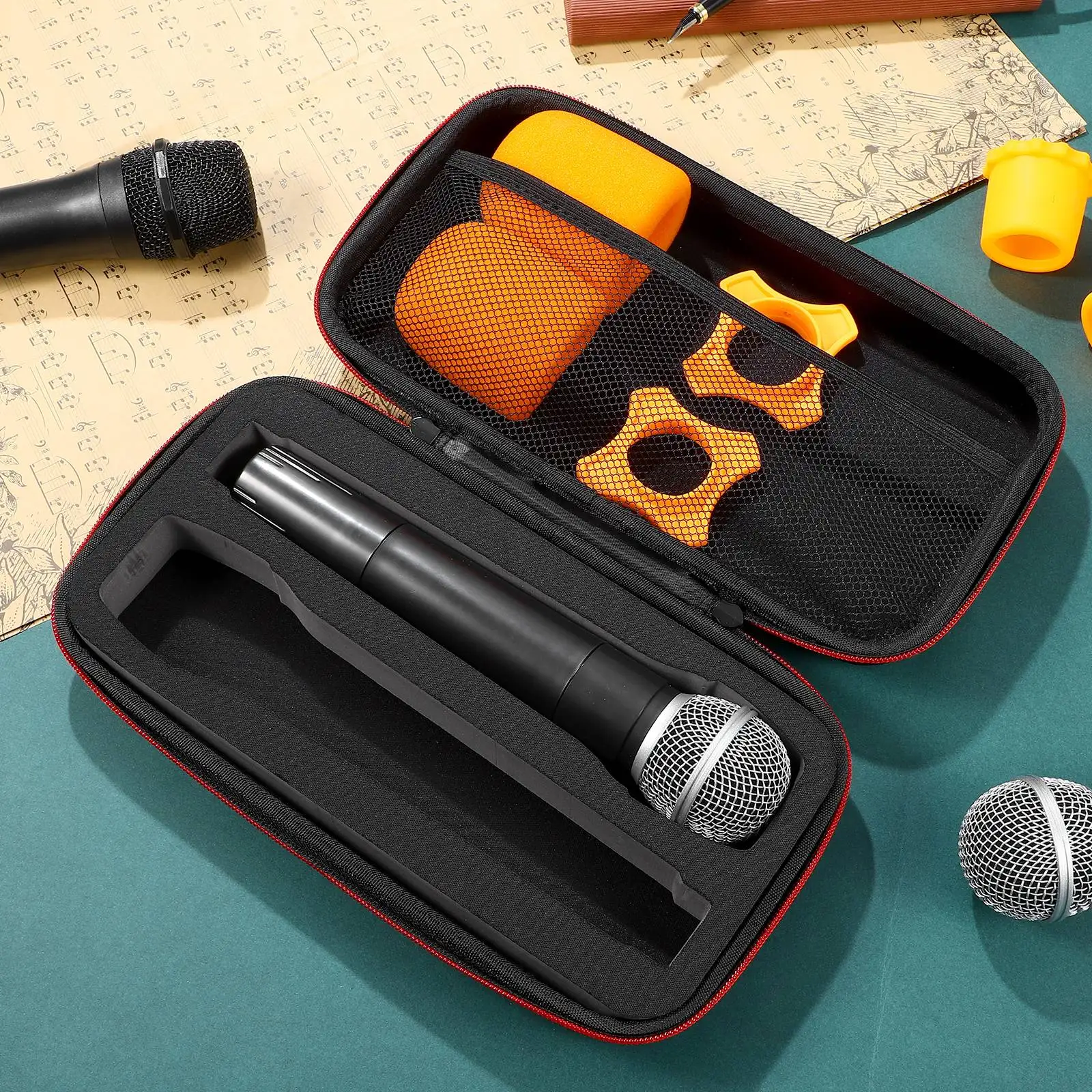 Portable Microphone Bag Storage Case Shockproof Lightweight for Handheld Mic Accessories EVA Travel Carrying Pouch Box Dual Slot
Portable Microphone Bag Storage Case Shockproof Lightweight for Handheld Mic Accessories EVA Travel Carrying Pouch Box Dual Slot