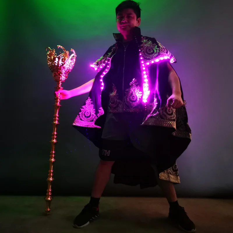 Glowing LED Costume Bla Fsia Performance Cloak Dra Liquid Aosphere Props for Bar And KTV Drinking Ocns
Glowing LED Costume Bla Fsia Performance Cloak Dra Liquid Aosphere Props for Bar And KTV Drinking Ocns