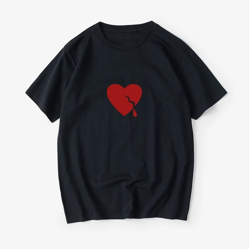 Футболка Eqy Heartbroken, короткий рукав, круглый вырез, летний топ для пар, свободный принт с половиной рукавов
Футболка Eqy Heartbroken, короткий рукав, круглый вырез, летний топ для пар, свободный принт с половиной рукавов