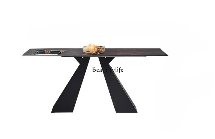 Italian imported rock slab dining table telescopic modern simple light luxury household induction cooker bright dining table
Italian imported rock slab dining table telescopic modern simple light luxury household induction cooker bright dining table